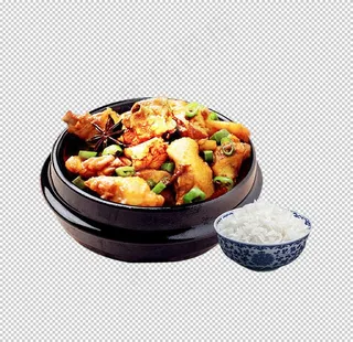 黄焖鸡米饭图片