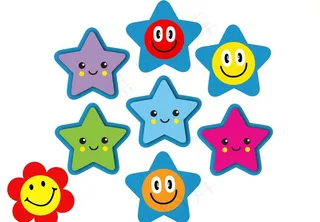 太阳星星笑脸图片