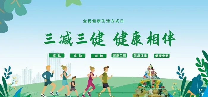 全民健康生活方式日图片(7087x3543)psd模版下载