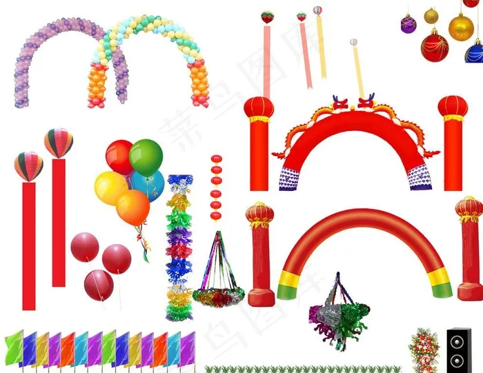 开业布置图片psd模版下载