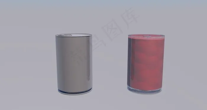 易拉罐 罐头 模型 C4D图片