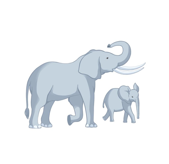 手绘大象图片