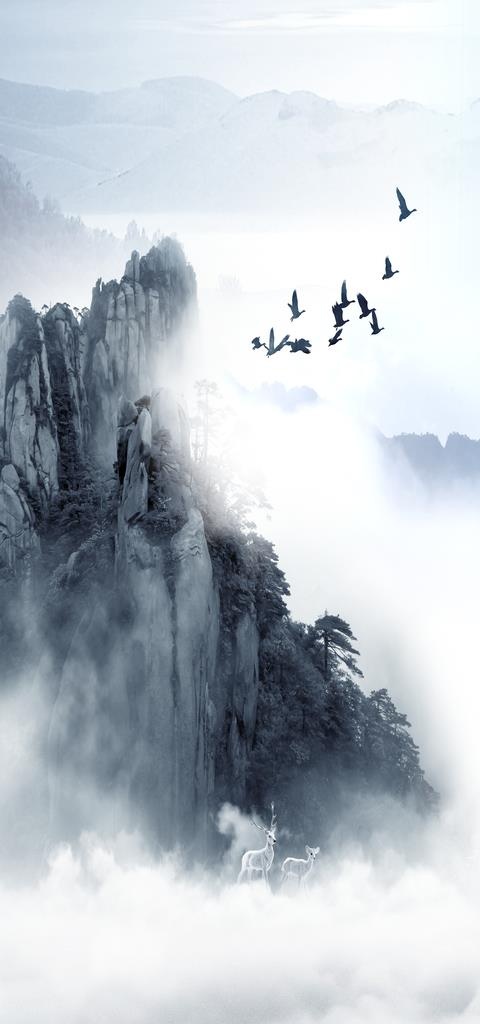 山水画 图片(3402x6803)