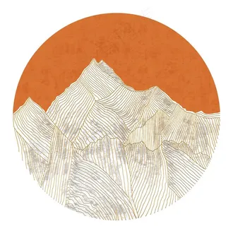 线条山水图片 线条山水图片