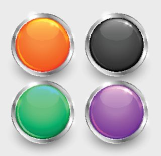 银边彩色按钮图片