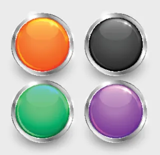 银边彩色按钮图片