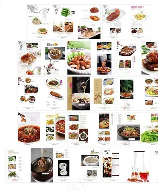 饭店菜牌菜谱画册图片