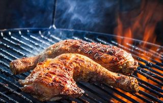 烧烤大鸡腿图片