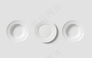 空白餐桌盘子图片