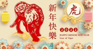 2022虎年海报图片