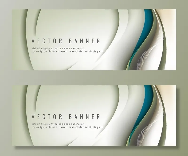 线条banner图片ai矢量模版下载