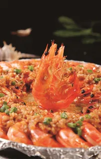 铁板蒜香烤虾图片