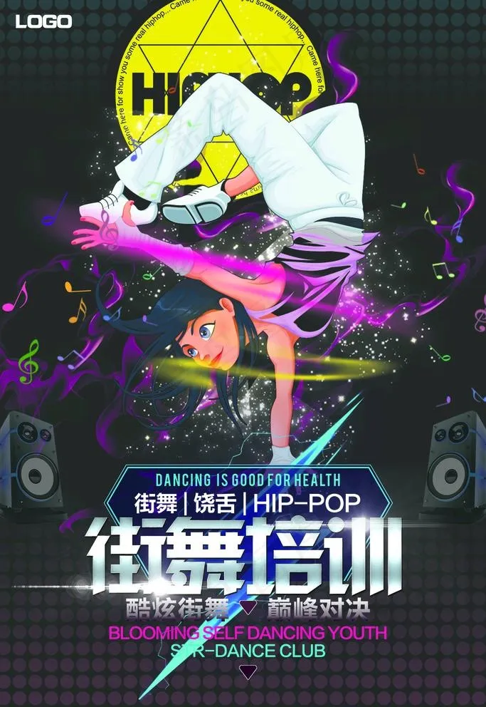 街舞培训图片psd模版下载