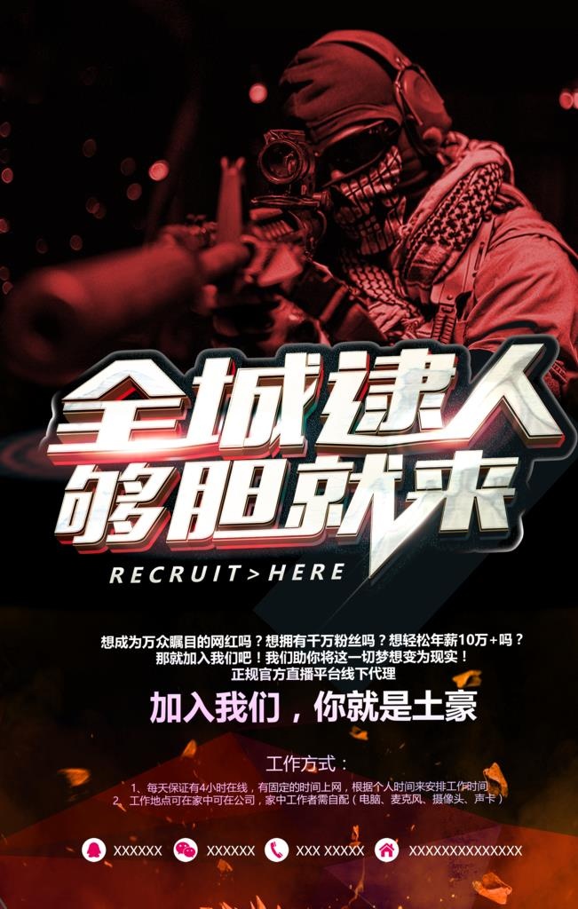 潮流海报图片(2362x3543)psd模版下载
