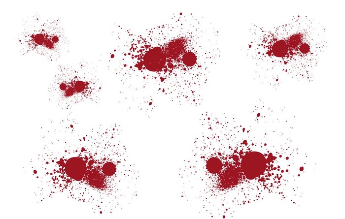 血迹 喷溅效果 素材 AI图片