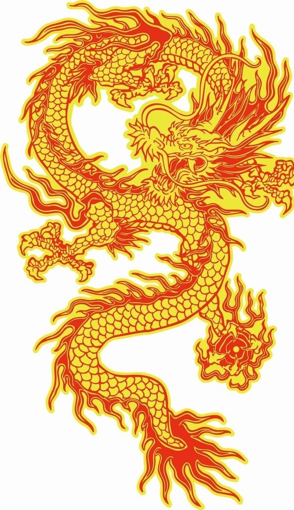 龙图片ai矢量模版下载