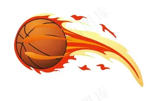 火焰篮球图片