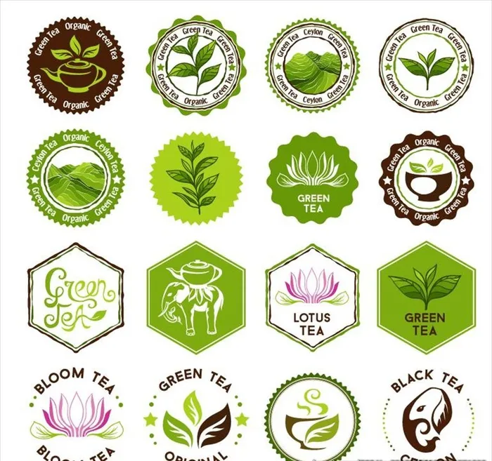 茶叶标志图片ai矢量模版下载