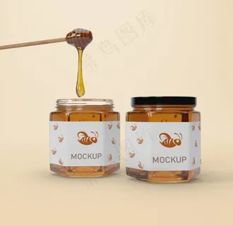 蜂蜜瓶样机图片