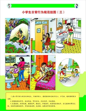小学生日常行为规范挂图3图片