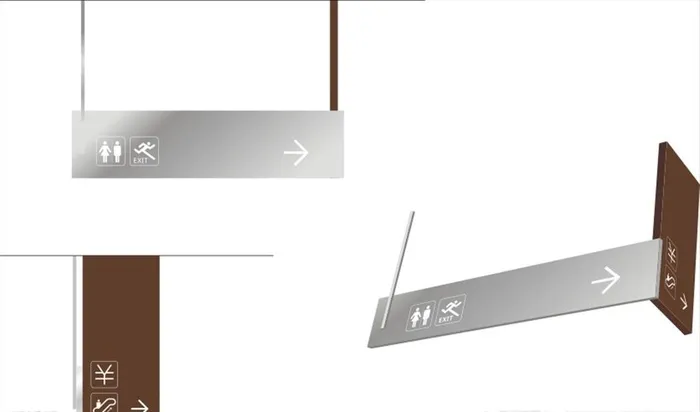 悬挂式指示牌图片cdr矢量模版下载