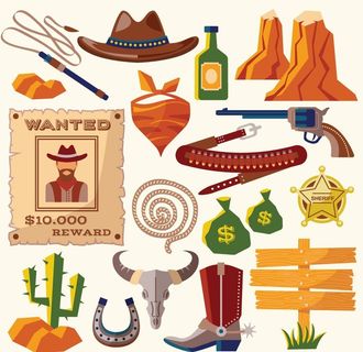 西部牛仔图片