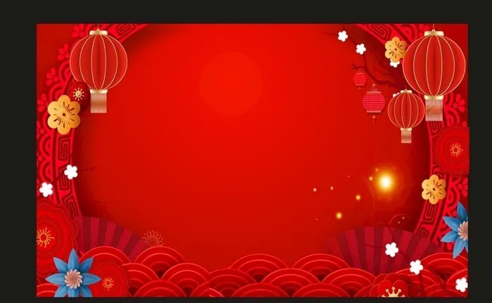 红色喜庆背景图片cdr矢量模版下载