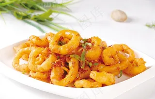 香酥鱿鱼圈图片