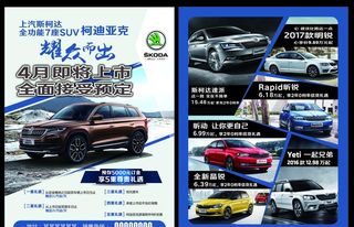 斯柯达宣传单图片