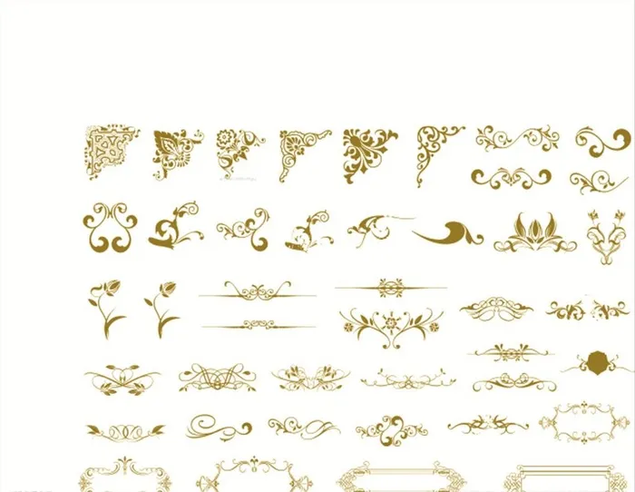 西方古典花纹图片