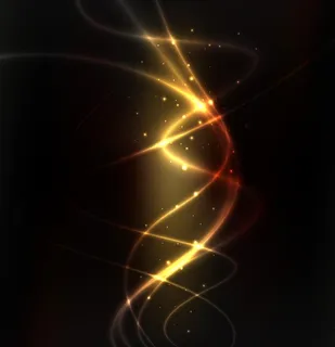 炫光金色环绕发光曲线背景图片 炫光金色环绕发光曲线背景图片