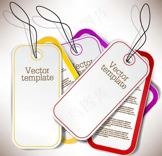 矢量吊牌图片