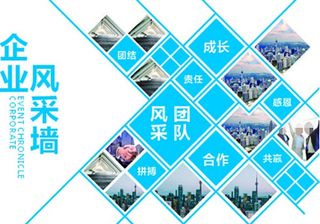 企业风采墙图片