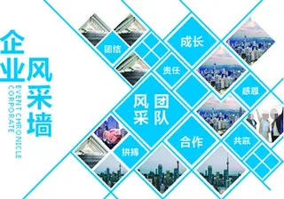 企业风采墙图片