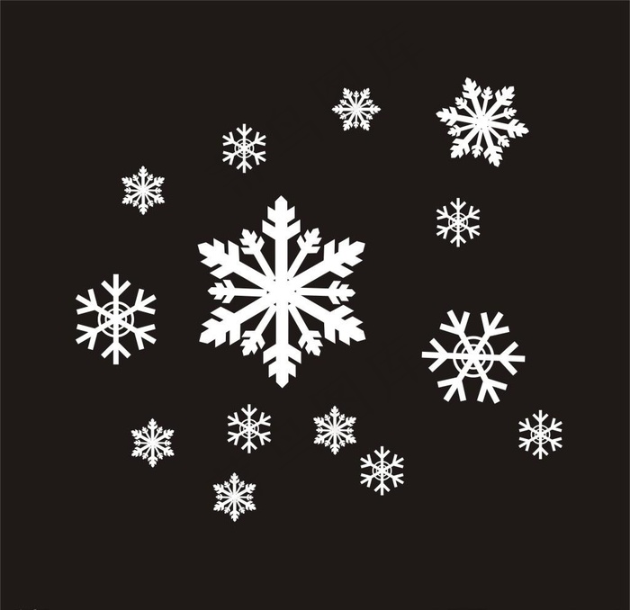 雪花图片cdr矢量模版下载