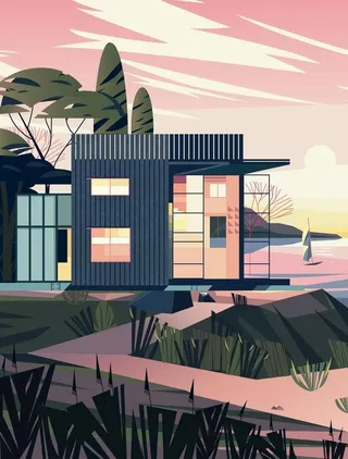 建筑插画效果图图片