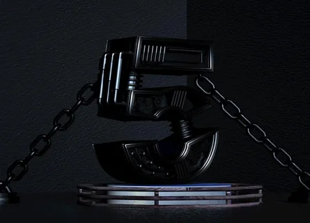 C4D金属字数字5图片