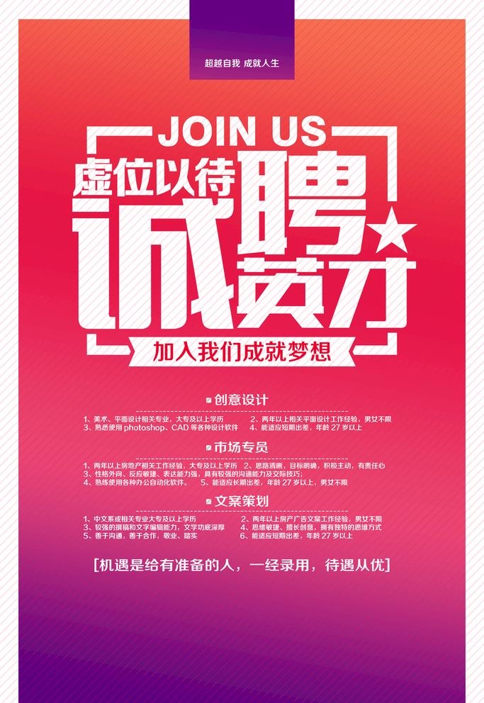 招聘图片(3150x4724)psd模版下载