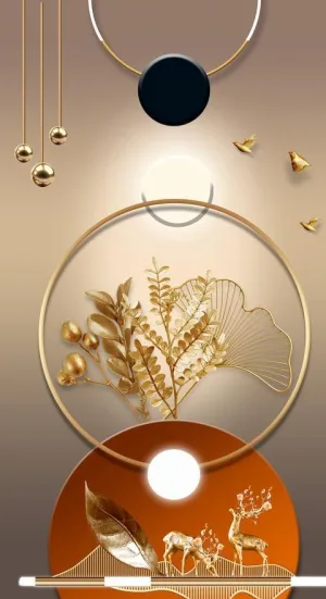 麋鹿金山装饰画图片
