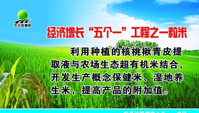 北大荒宣传展板图片