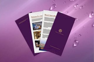 酒店三折页图片