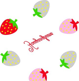 冰激凌色草莓图片