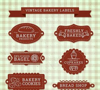 复古面店徽章图片