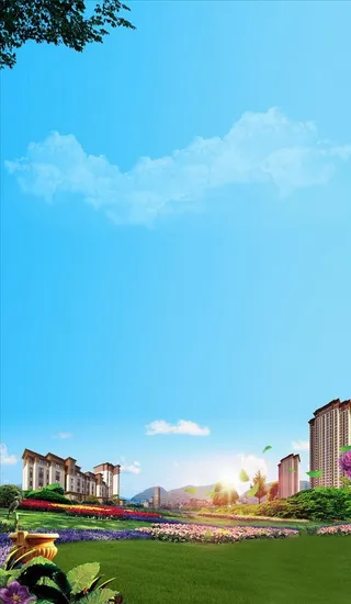 洋房 花园 高层 园林图片