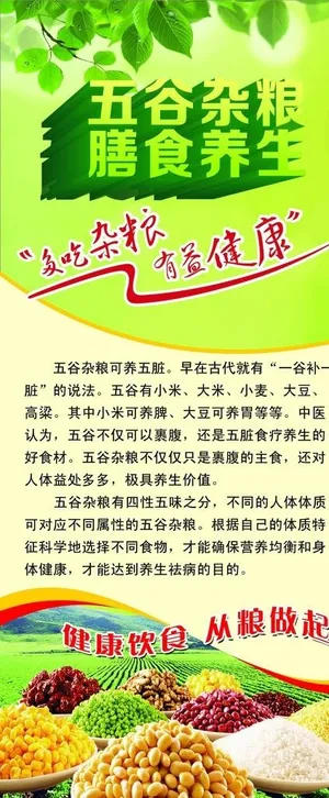 五谷杂粮展架图片