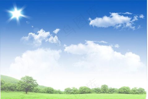 蓝天白云图片