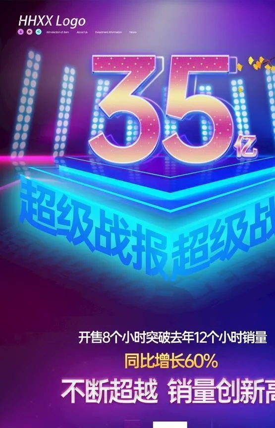 销售战报图片(1772x2657)psd模版下载