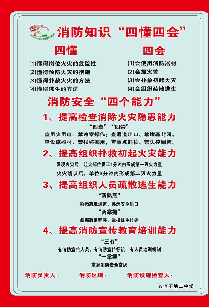 消防四个能力图片
