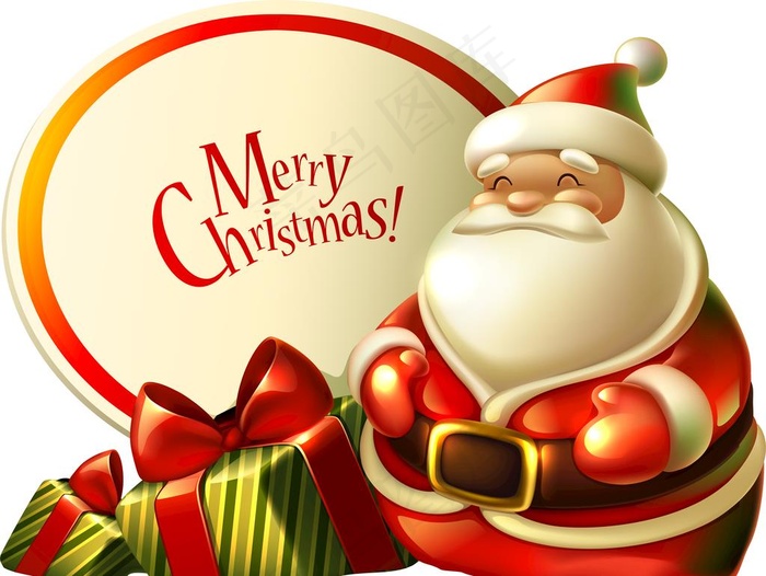圣诞老人送礼素材图片