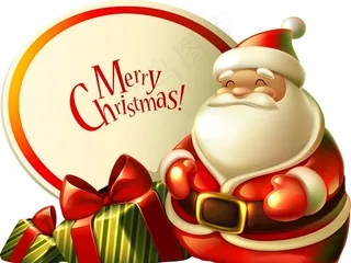 圣诞老人送礼素材图片